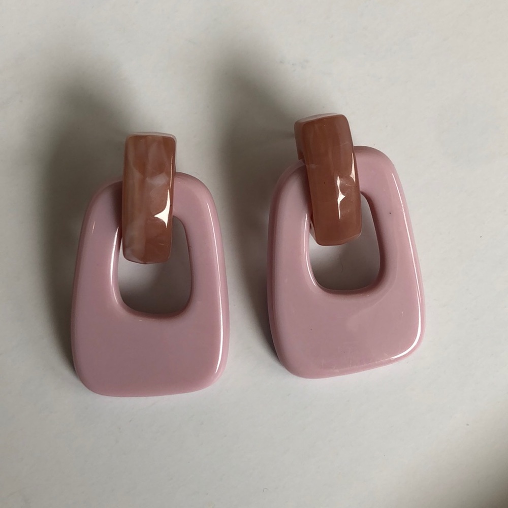 Pink earrings